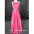 2016 guangzhou elegant fashion red satin crepe evening gowns dresses bridesmaid gowns